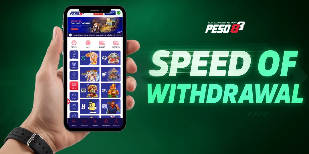 Withdrawal speed explainer